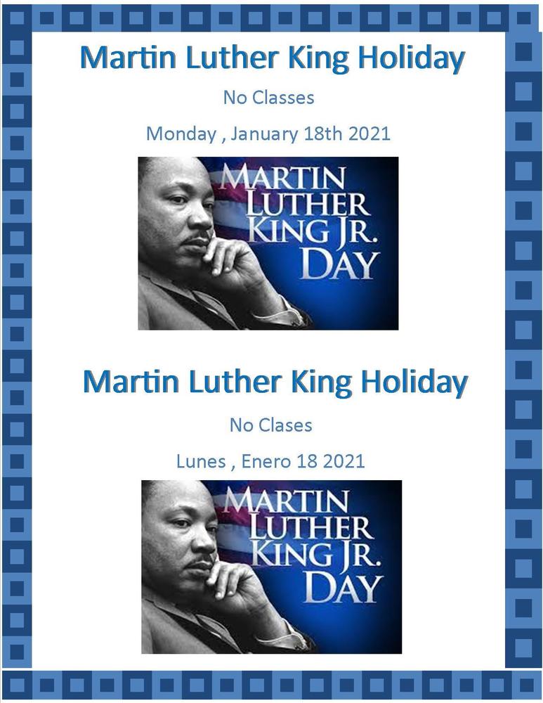 Martin Luther King Jr. Holiday Lucille Whitehead Intermediate