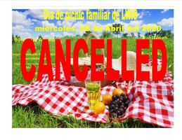 Family Picnic April 8th Cancelled