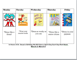 Dr. Seuss Dress Up!!