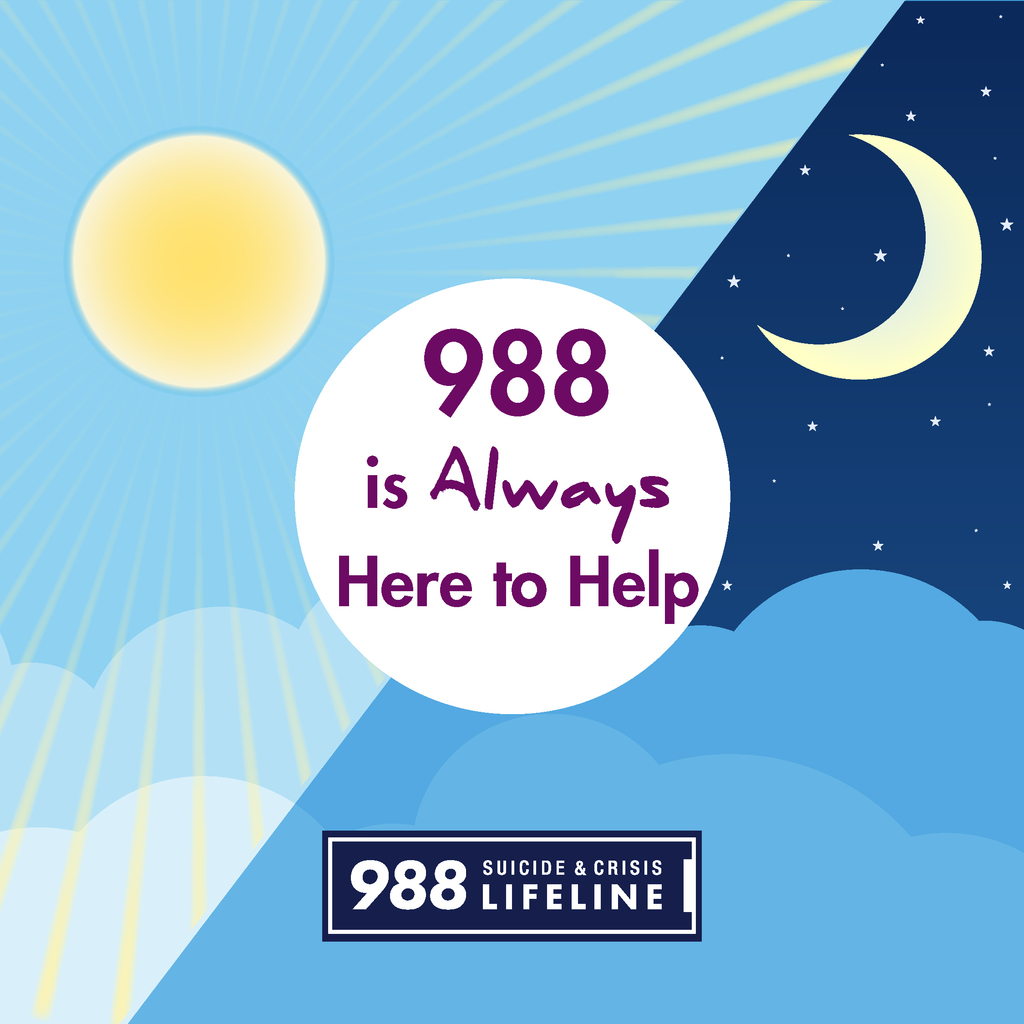 988 crisis line is here for you day and night